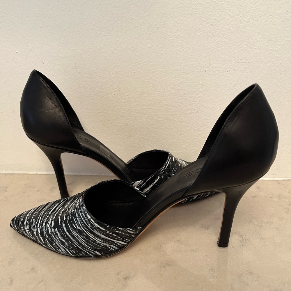 VINCE Claire Heels Pumps Stilettos Leather Snake skin - Picture 5 of 9